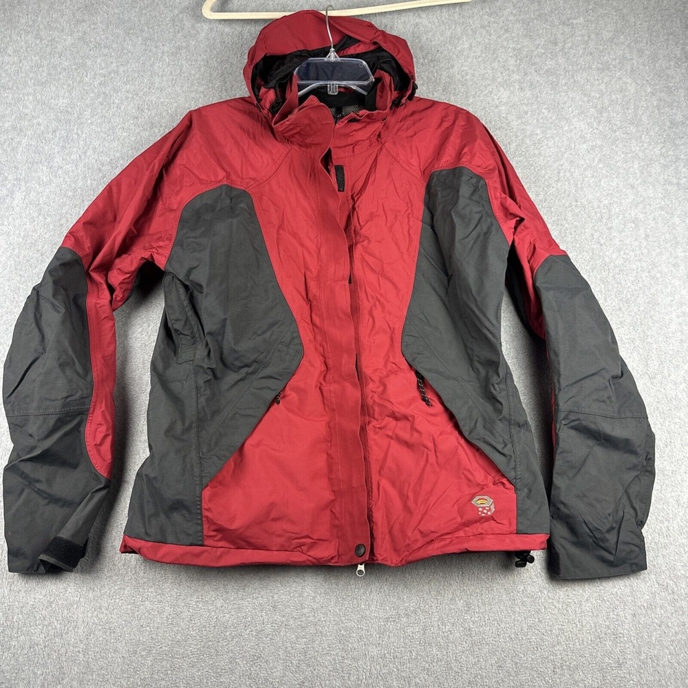 Mountain Hardwear Jacket Women 10 Red Conduit Full Zip Hooded Outdoors Primaloft